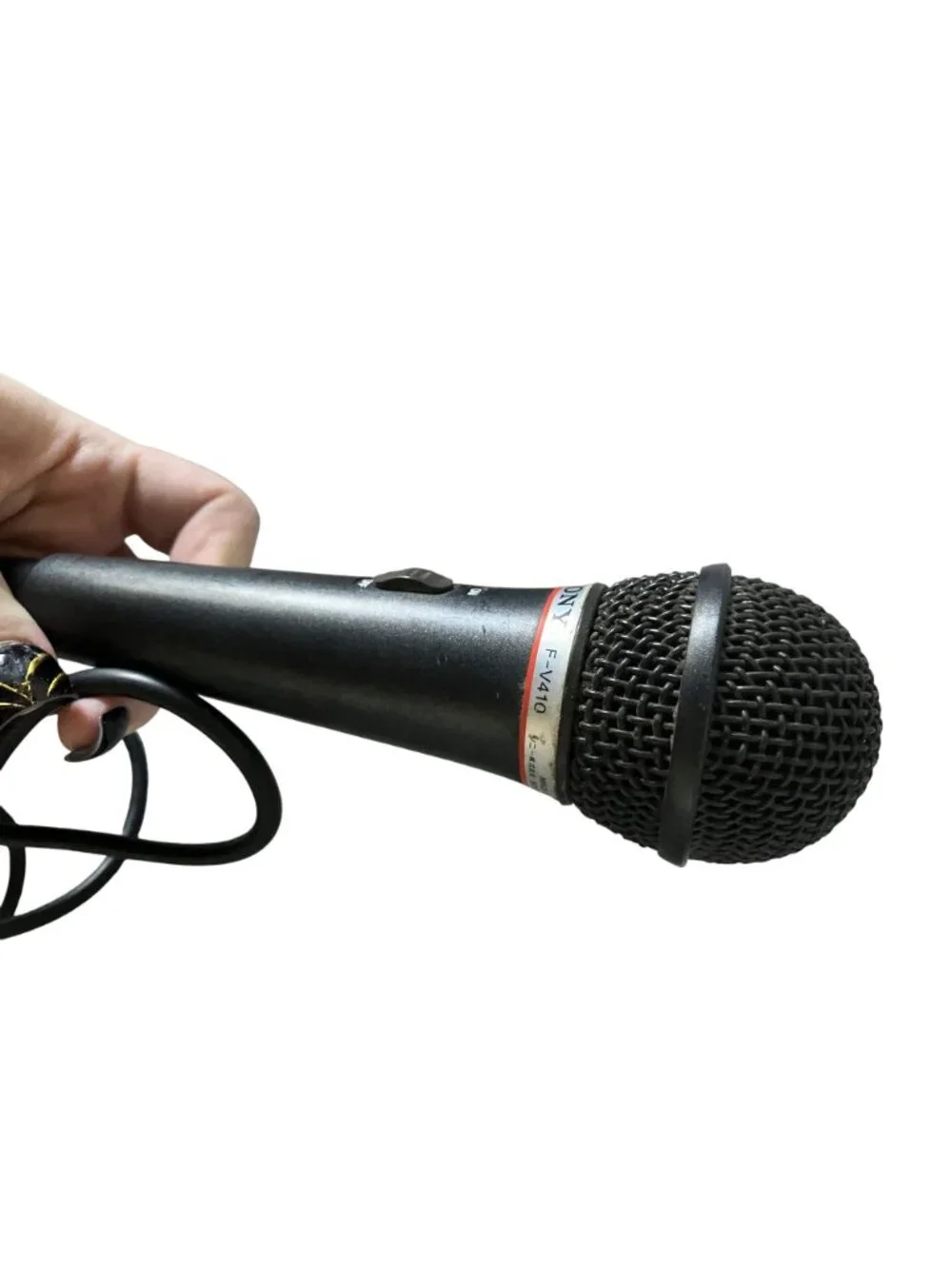 Sony F-V410 Cardioid Dynamic Wired Microphone With On/Off Switch & 3.5mm Jack
